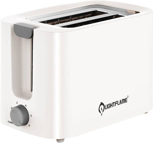 LIGHTFLAME Retro Crispy Large adjustable Slits 750 W Pop Up Toaster