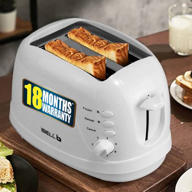 iBELL TOAST600M Pop-up Bread Toaster, 750W, 2Slices, 7 Browning Mode, Defrost & Reheat 750 W Pop Up Toaster