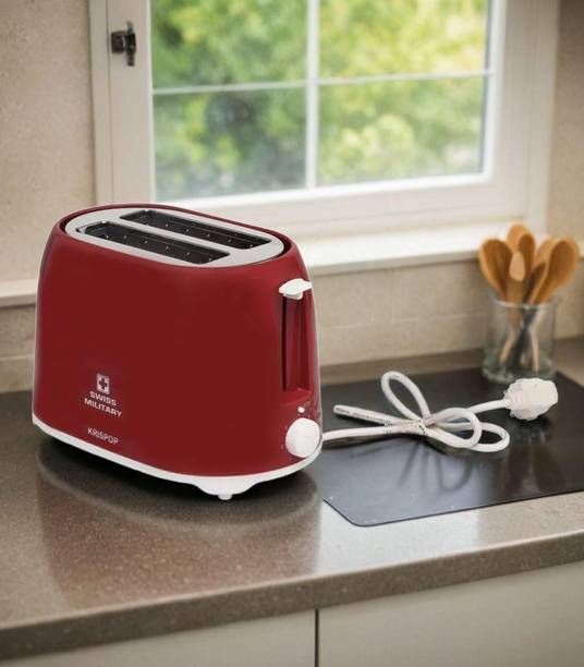 SWISS MILITARY KRISPOP_TOS01_MRN_750WT 750 W Pop Up Toaster