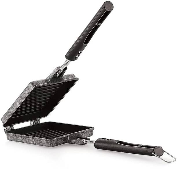 GLARIXA Heavy Duty Non-Stick Sandwich Toaster for Stove Use 2 W Pop Up Toaster