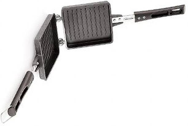 RECTITUDE New Maker Sandwich Gas Stove Compatible | Long Cool Touch Handles 2 W Pop Up Toaster