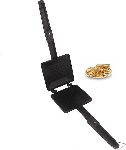 GLARIXA High Quality Toaster Non-Stick Compatibility with Handle Sandwich Maker 2 W Pop Up Toaster