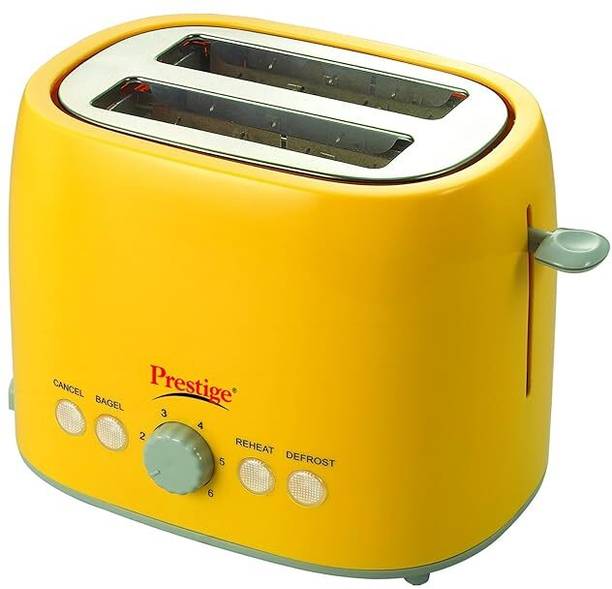 Prestige PPTPKY Latest Elegant Designed 2 Slice Toaster| Self-Centering With Crumb Tray 850 W Pop Up Toaster