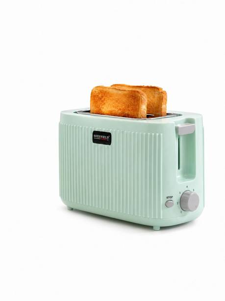 Sheffield Classic Compact 2‑Slice Pop‑Up Toaster with Lid Cover & Crumb Tray | Cool‑Touch Body 600 W Pop Up Toaster