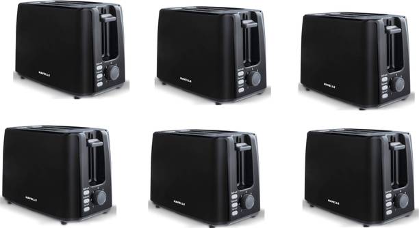 HAVELLS Crisp Plus Pop-Up Toaster | 2 Slices | 750 Watts |(pack of 6) 750 W Pop Up Toaster