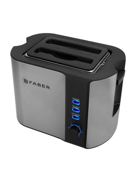 FABER 900 Watts 2 Slice Pop-up Toaster|Timer Function|Big Bread Toaster| Auto cutoff 900 W Pop Up Toaster