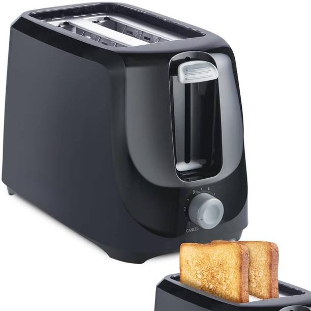 Drumstone AT 200 700W 2-Slice Bread Toaster | 6 Browning Levels, Cool Touch Black 700 W Pop Up Toaster