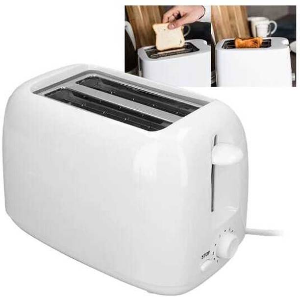 GETHOME Crispy Popup Toaster 650W with 6 Browning Modes and Removable Crumb Tray (White) 650 W Pop Up Toaster