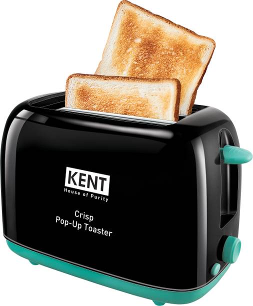KENT Ultra Crisp Pop Up Toaster 650 Watts | 2 Slice Automatic Pop Up Electric Toaster 650 W Pop Up Toaster