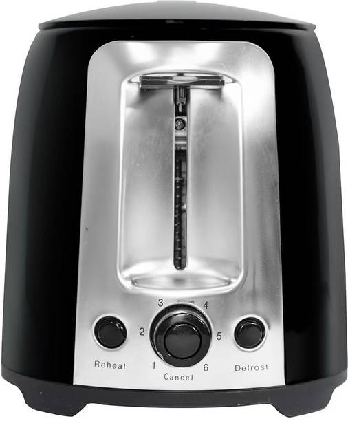 Kelvinator 750W 2-Slice Stainless Steel Pop-up Toaster with 6 Stage Browning Control 750 W Pop Up Toaster