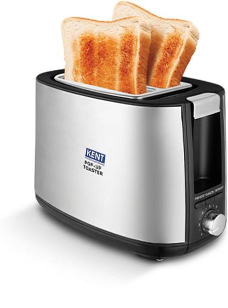 KENT Pop Up Toaster SS| Automatic Pop Up|7 Browning Modes|Removable Bread Crumb Tray 750 W Pop Up Toaster