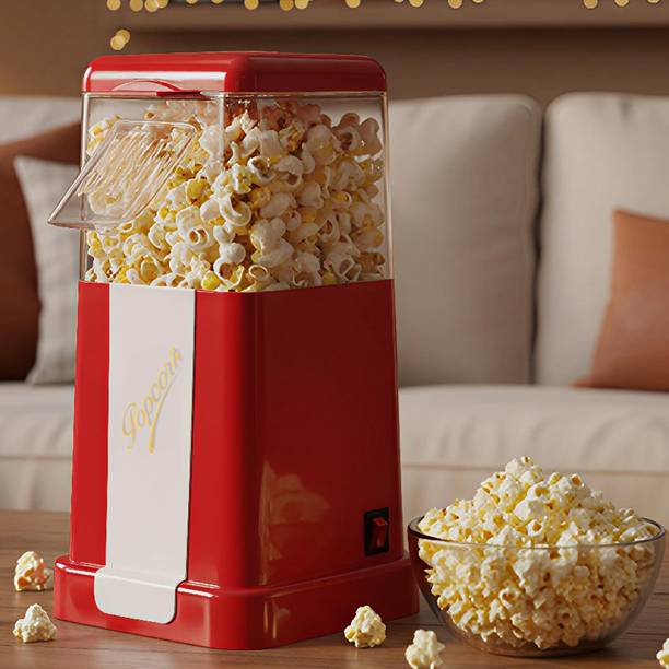 VikriDa Jumbo Size 2025 Hot-Air Electric Popcorn Maker 8 Cups Oil-Free Snack Maker 2 L Popcorn Maker