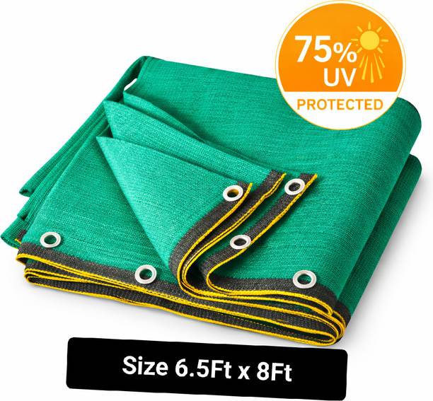 Harsh Kriti Green Shade Net(6.5Ft x 8Ft)75% UV Protection for Garden, Balcony & Outdoor Use Portable Green House