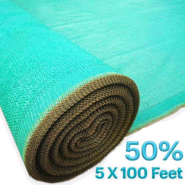 Buildingshop UV Stabilized Net 50% Sun/Water Block - (1.5 Meter(5 Ft) X 30 Meter(100 Ft)) Portable Green House