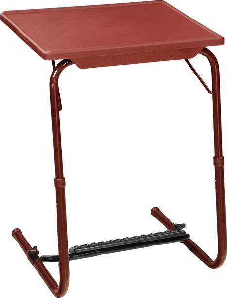 TABLE MAGIC Candy Brown Regular Laptop Table with Footrest Plastic Multipurpose Table