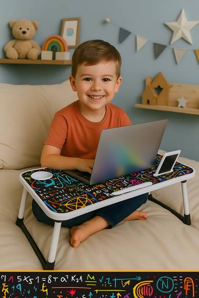 Outpack Laptop Multipurpose Table for Kids & Office | Foldable Bed Desk for Study & Work Wood Portable Laptop Table