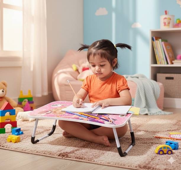 SHREE HARI QUALITY FIRST multi purpose foldable and portable light weight wood kids study laptop table Wood Portable Laptop Table