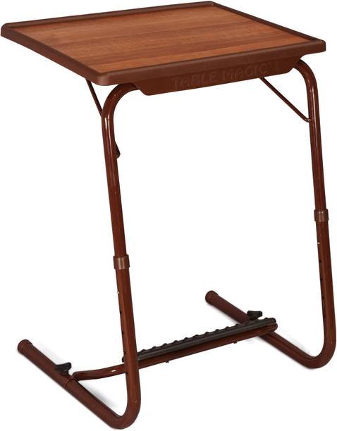 TABLE MAGIC Multipurpose Regular Table with Footrest Alder Metal Portable Laptop Table