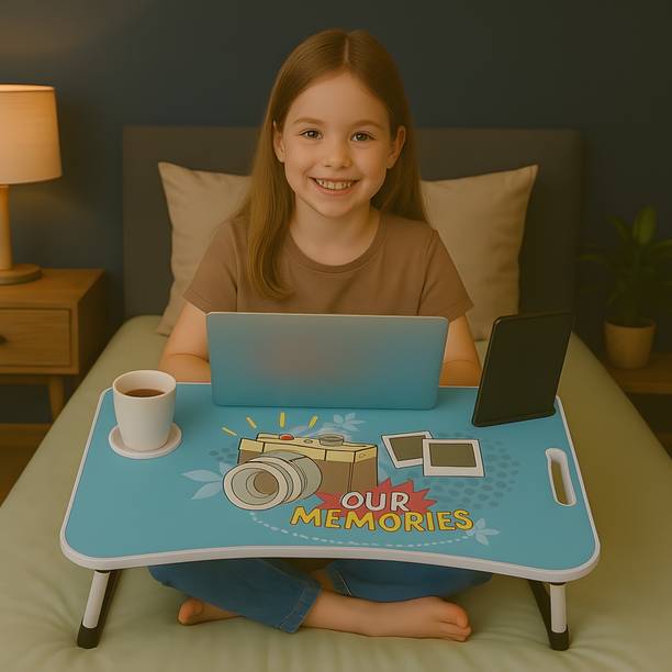 FurniGully Multipurpose laptop table_001 Wood Portable Laptop Table