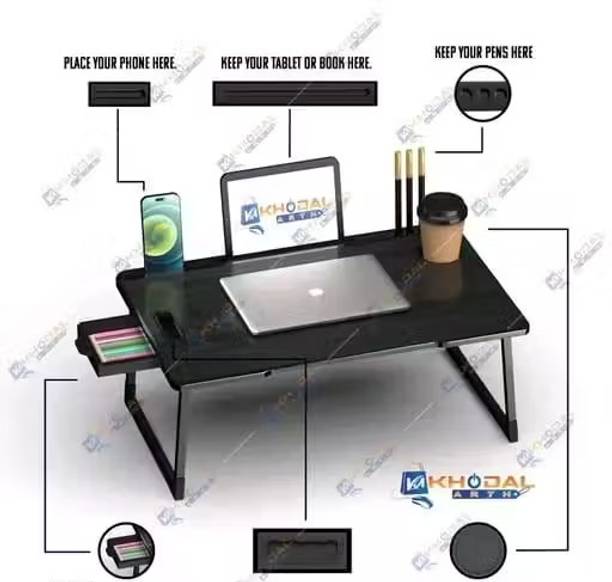 luebox Wood Portable Laptop Table