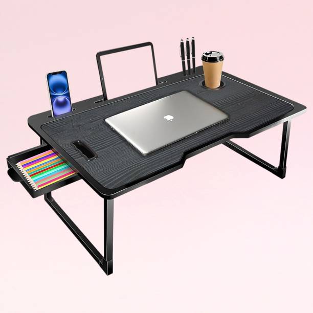 Winsobey folding Study table Wooden Wood Portable Laptop Table
