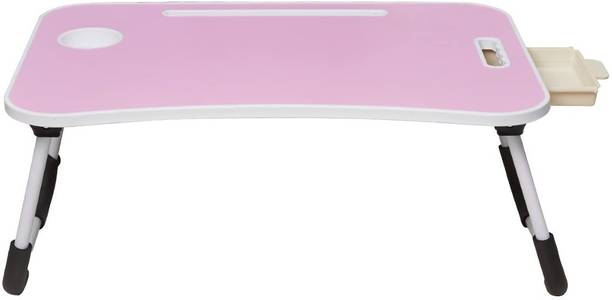 GoRogue Foldable Wooden Laptop Desk for Bed (Pink) Wood Portable Laptop Table