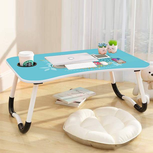 RUTJA Study Table for Students Study Foldable Table Portable & Lightweight Wood Portable Laptop Table