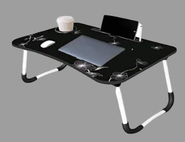 HASMUN Multipurpose Foldable with Cup Holder, Study , Bed Wood Portable Laptop Table