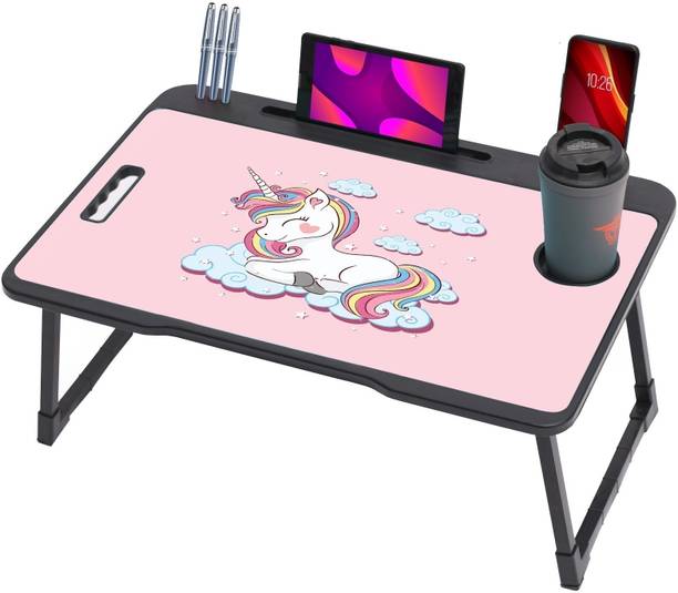 SIDGO MULTIPURPOSE FOLDABLE WITH CUP HOLDER , STUDY & LAPTOP TABLE Wood Portable Laptop Table