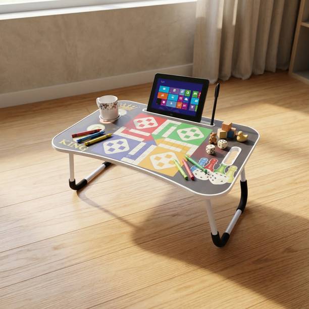 SHREE HARI QUALITY FIRST portable and light weight variety of fun design and activity table for study Wood Portable Laptop Table