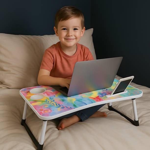 RPVENTERPRISE Foldable multipurpose Laptop Table Wood Portable Laptop Table