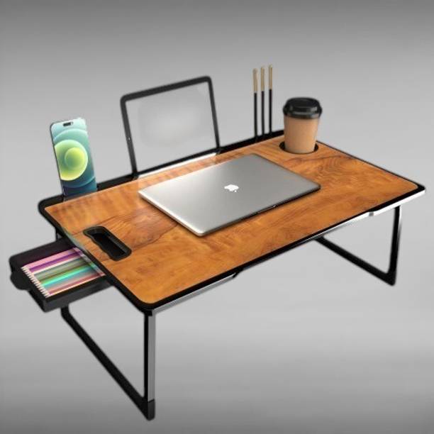 Winsobey folding Study table Wooden Wood Portable Laptop Table