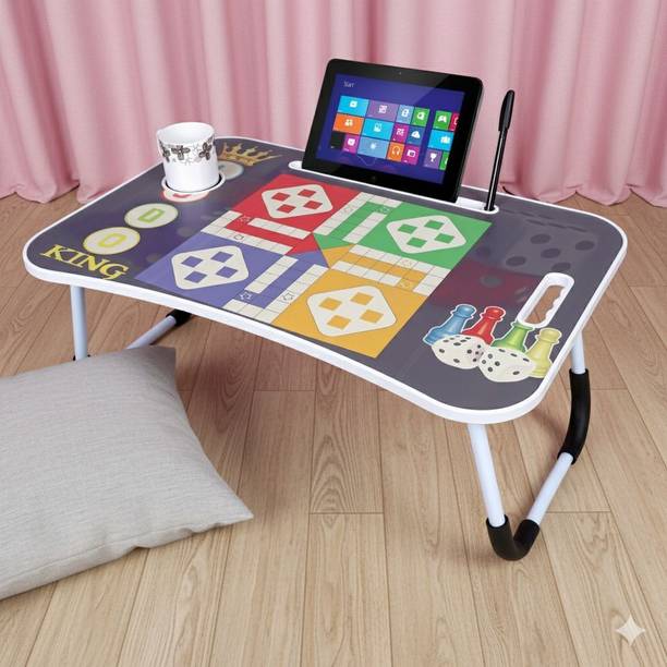 WIFTY Multi-Purpose Portable & Foldable Wooden Computer Table Wood Portable Laptop Table