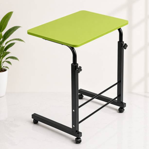 VIROVIA Virovia Exclusive HEIGHT ADJUSTABLE Table With Wheels, for Work from home,Office Metal Portable Laptop Table