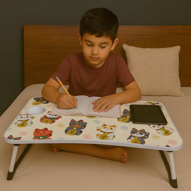 kitchoff Foldable multipurpose Laptop Table Wood Portable Laptop Table