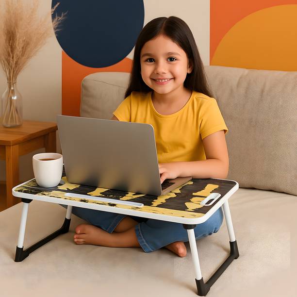 SB07 Bed Laptop Table for Kids & Professionals | Lightweight, Stable & Foldable Wood Portable Laptop Table