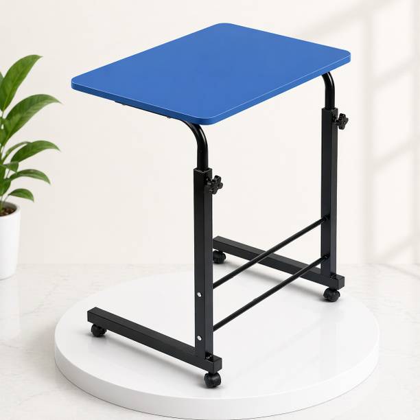 VIROVIA Virovia Exclusive HEIGHT ADJUSTABLE Table With Wheels, for Work from home,Office Metal Portable Laptop Table