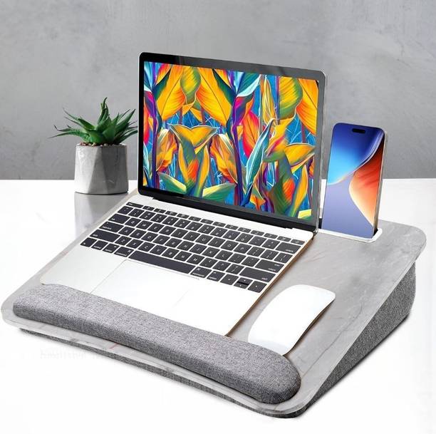 Jlse laptop lap desk pillow multipurpose marble texture Wood Portable Laptop Table