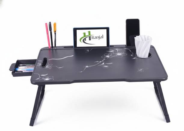Xure Foldable Wooden Study Table for Students and Work from Home Wood Portable Laptop Table
