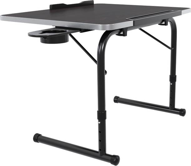 TABLE MAGIC Ikon Black Laptop Table Engineered Wood Computer Desk