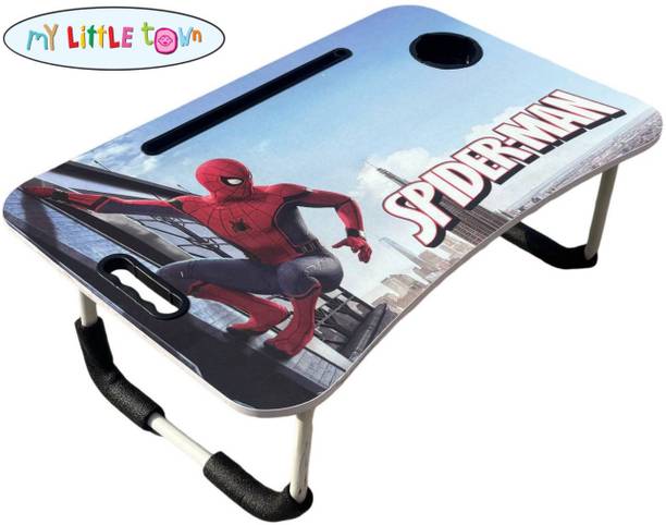 MY LITTLE TOWN Kids study table Spiderman | Portable Laptop Table | Lapdesk Spiderman Wood Portable Laptop Table