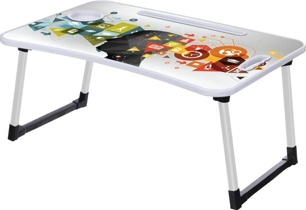 NAVRANGI Portable Laptop Study Table, Foldable Students Stand For Office Computer Desk Wood Portable Laptop Table