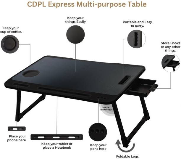 FurniGully Plastic Portable Laptop Table