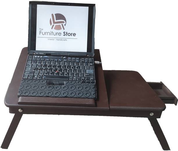 TFS Wooden Multi-Purpose Laptop Table/Study Table/Bed Table/Foldable Wood Portable Laptop Table