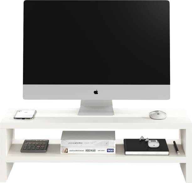 FURNEASER Fluxi Wooden Monitor Stand Organizer Desktop Monitor Riser Laptop Stand, Wood Portable Laptop Table