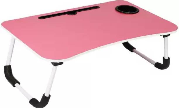 Adhya craft Smart Multi-Purpose Laptop Table with Dock Stand and Coffee Cup Holder Wood Portable Laptop Table