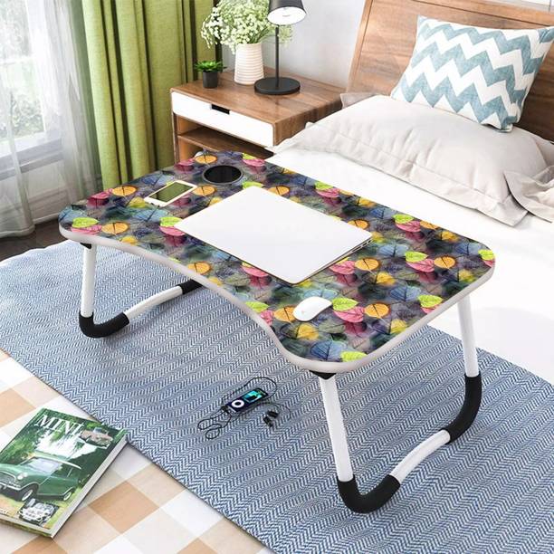 KAIZONE Portable Laptop Study, Foldable Students Stand For Office Computer Desk Wood Portable Laptop Table