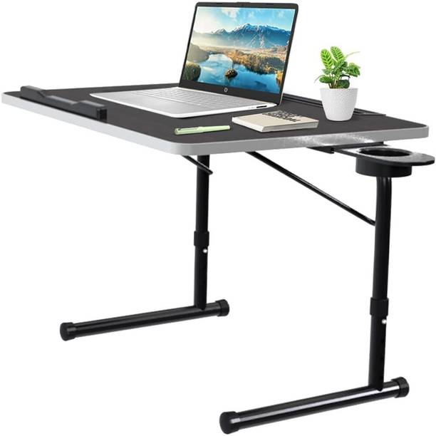 wow craft Laptop table with Cup Holder | Adjustable Height and Angels | Engineered Wood Multipurpose Table