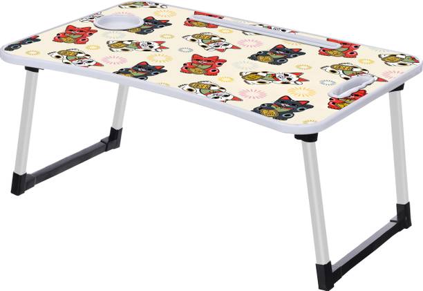 NAVRANGI Desk for Study Foldable Non-Slip Legs Reading Tray, Lapdesk Table Wood Portable Laptop Table