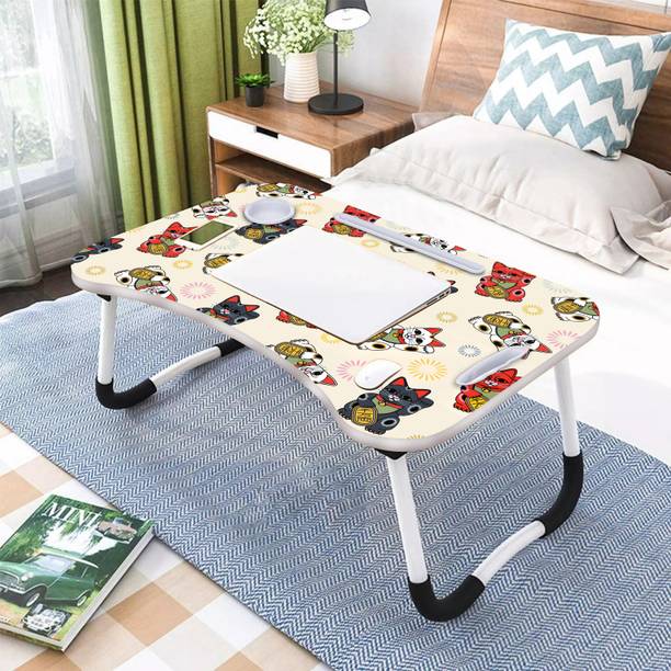 PGBFASHION Wooden Foldable Students Stand, Computer Desk Folding, Portable Laptops Tables Wood Portable Laptop Table